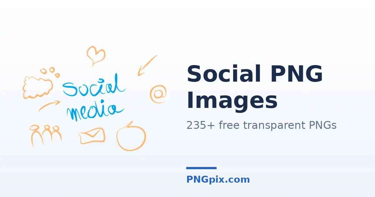 Social PNG images