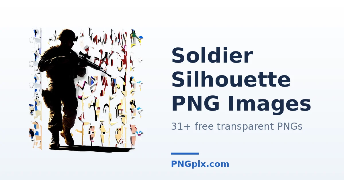 Soldier Silhouette PNG images