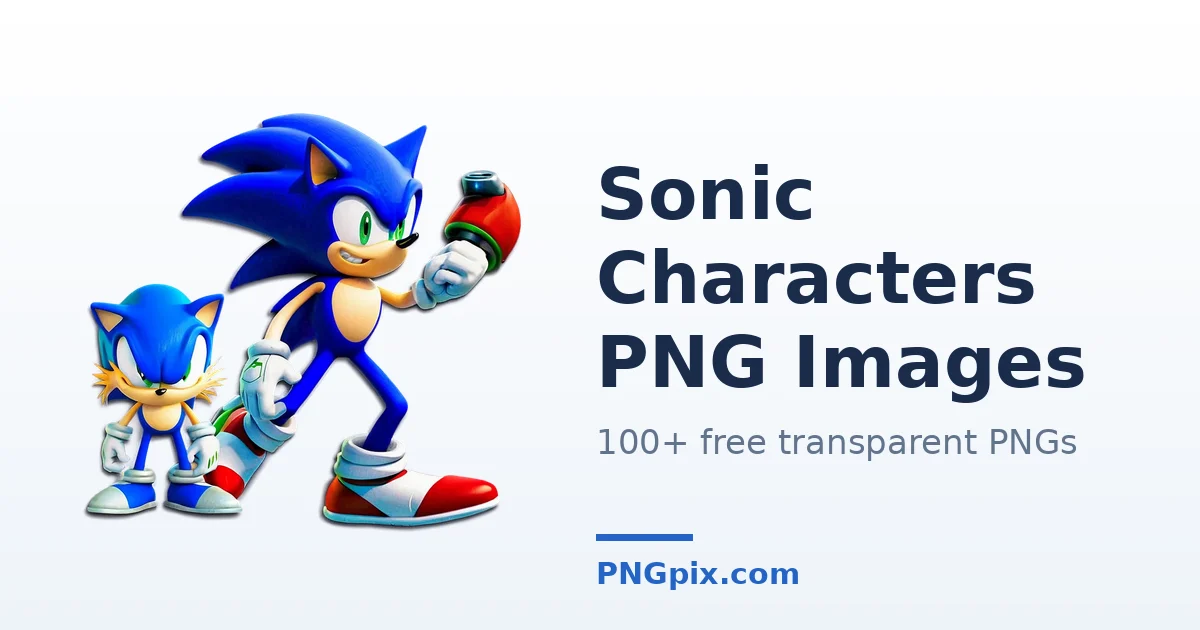 Sonic Characters PNG images