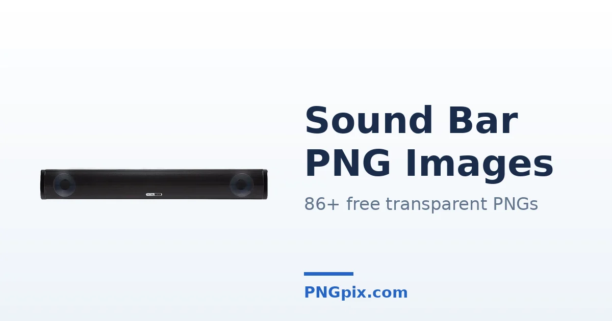 Sound Bar PNG images