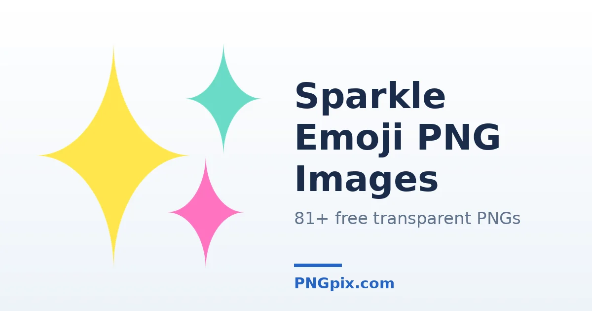 Sparkle Emoji PNG images
