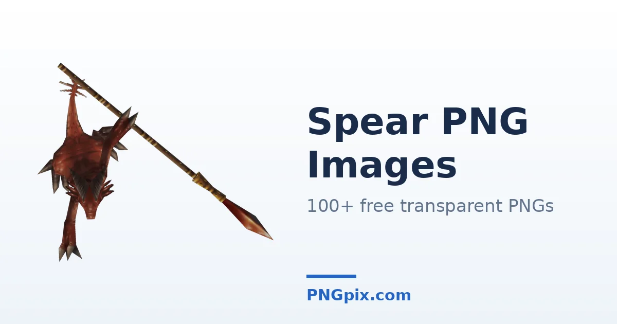 Spear PNG images