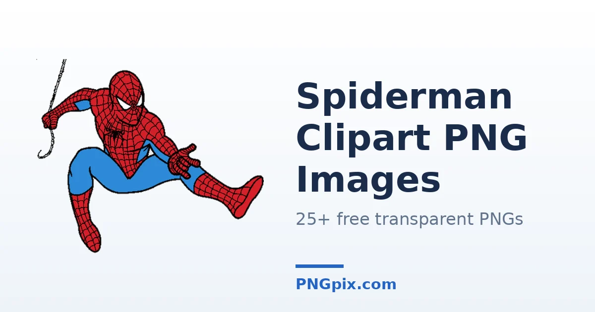 Spiderman Clipart PNG images