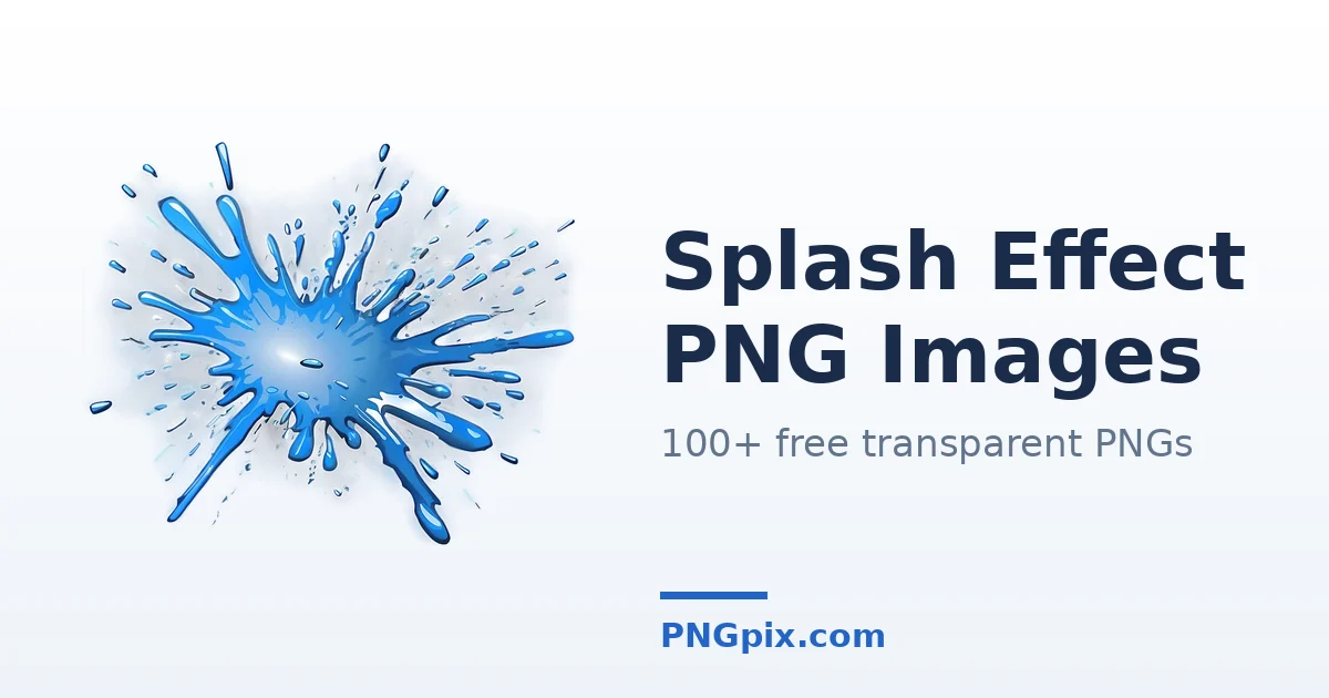Splash Effect PNG images