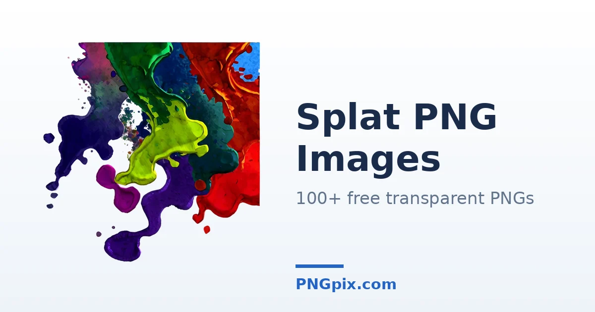 Splat PNG images