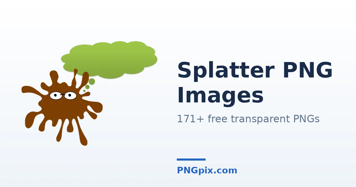 Splatter PNG images