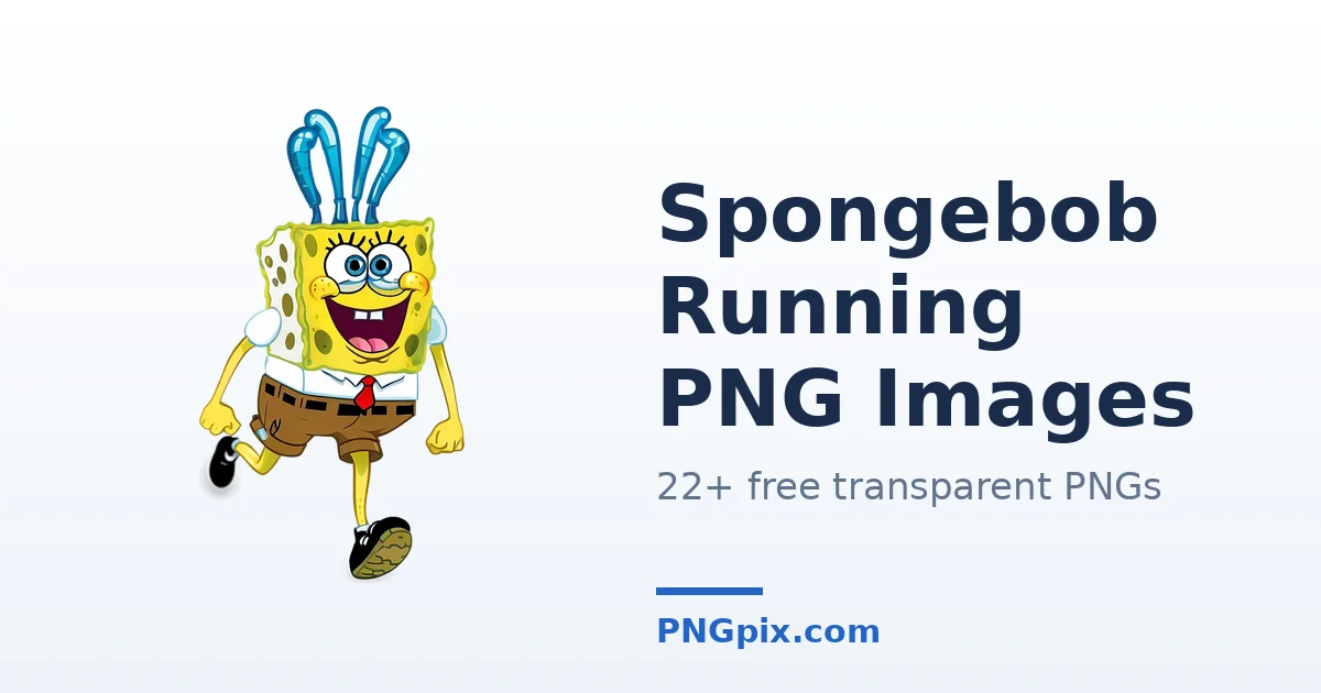 Spongebob Running PNG images