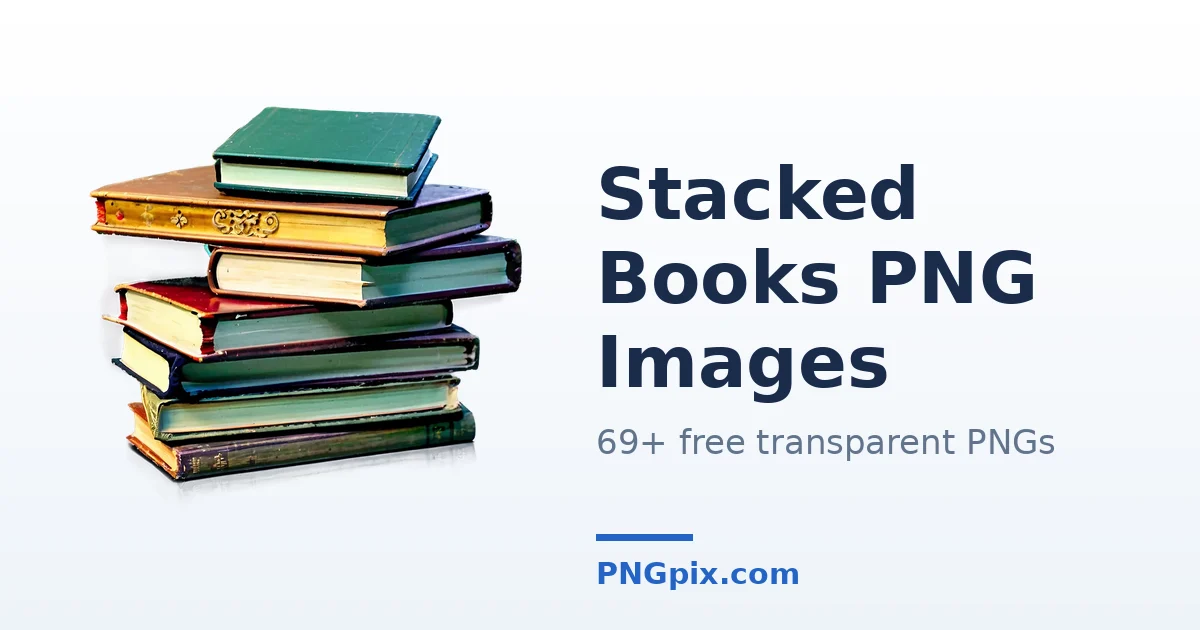Stacked Books PNG images
