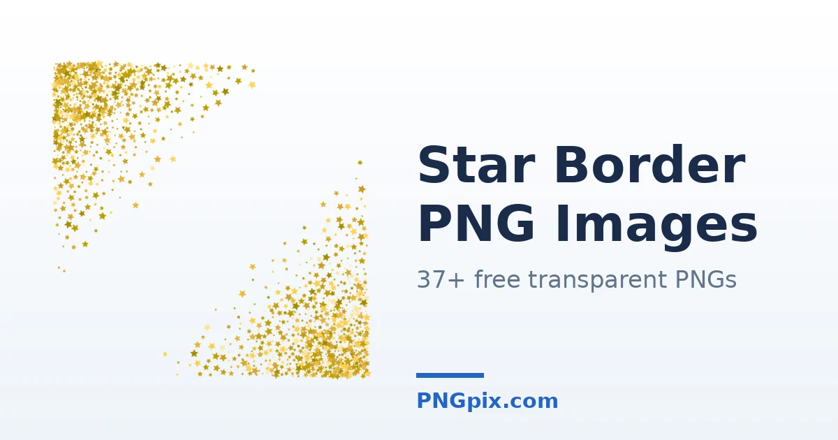 Star Border PNG images