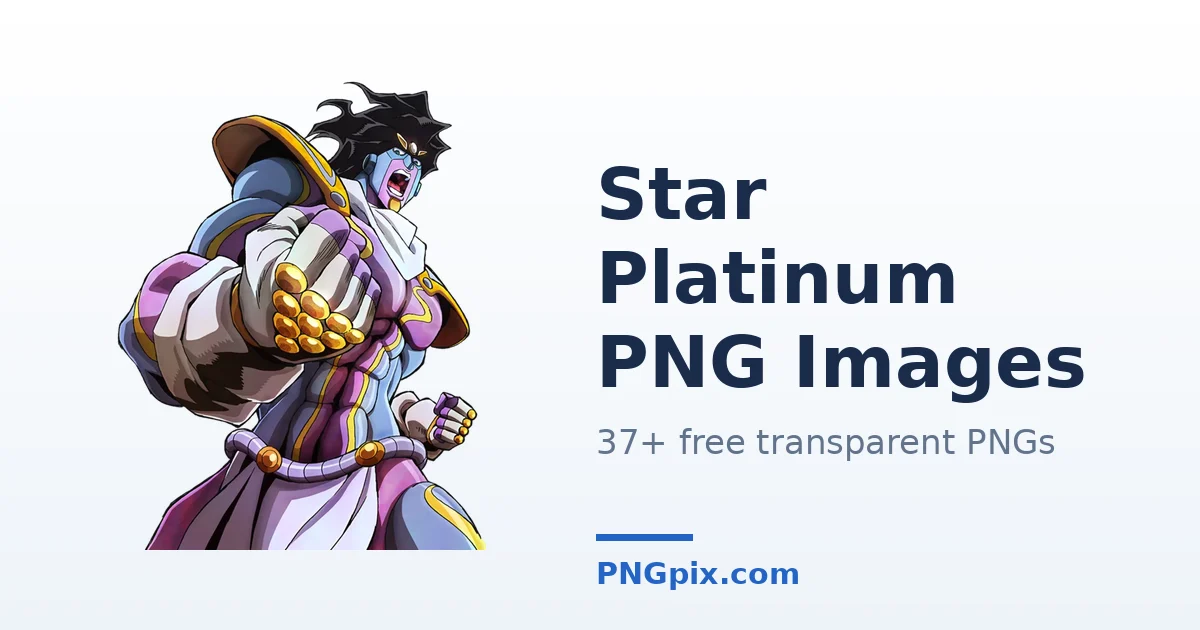 Star Platinum PNG images
