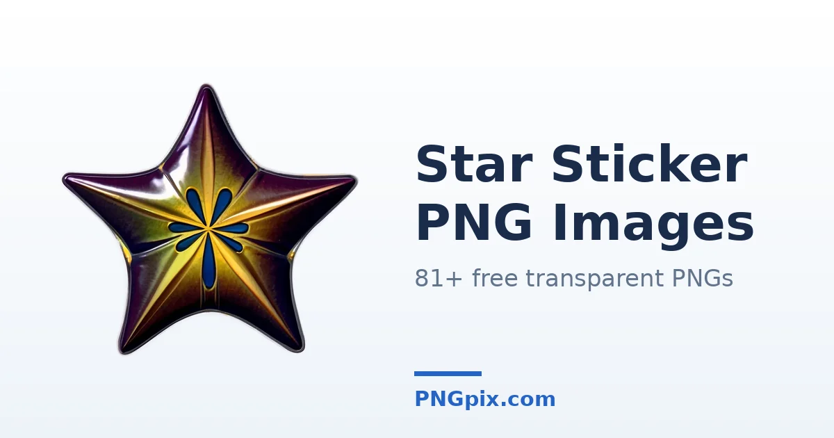 Star Sticker PNG images
