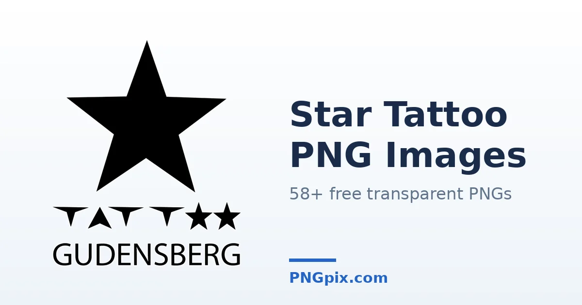 Star Tattoo PNG images