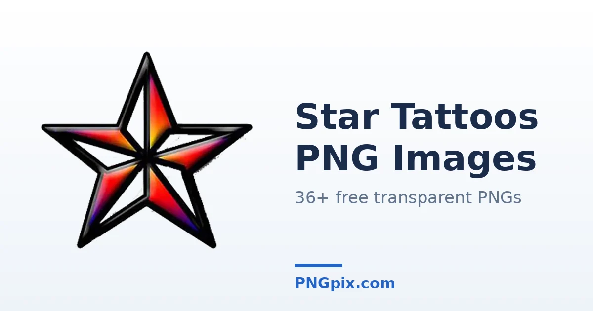 Star Tattoos PNG images