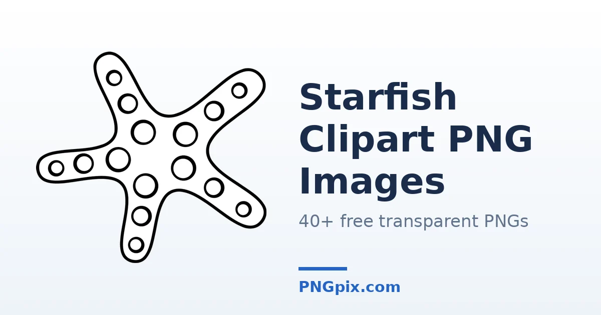 Starfish Clipart PNG images