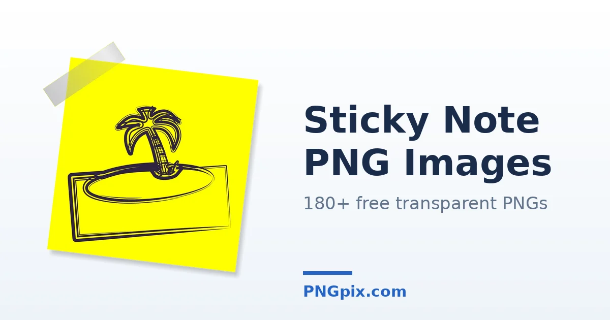 Sticky Note PNG images