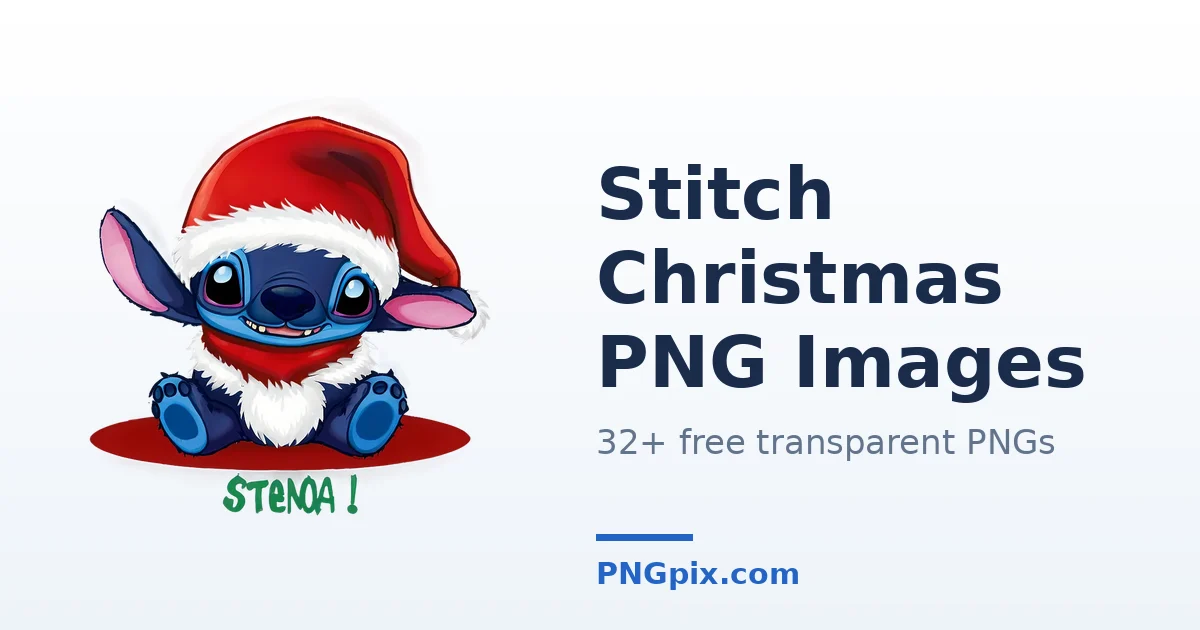 Stitch Christmas PNG images