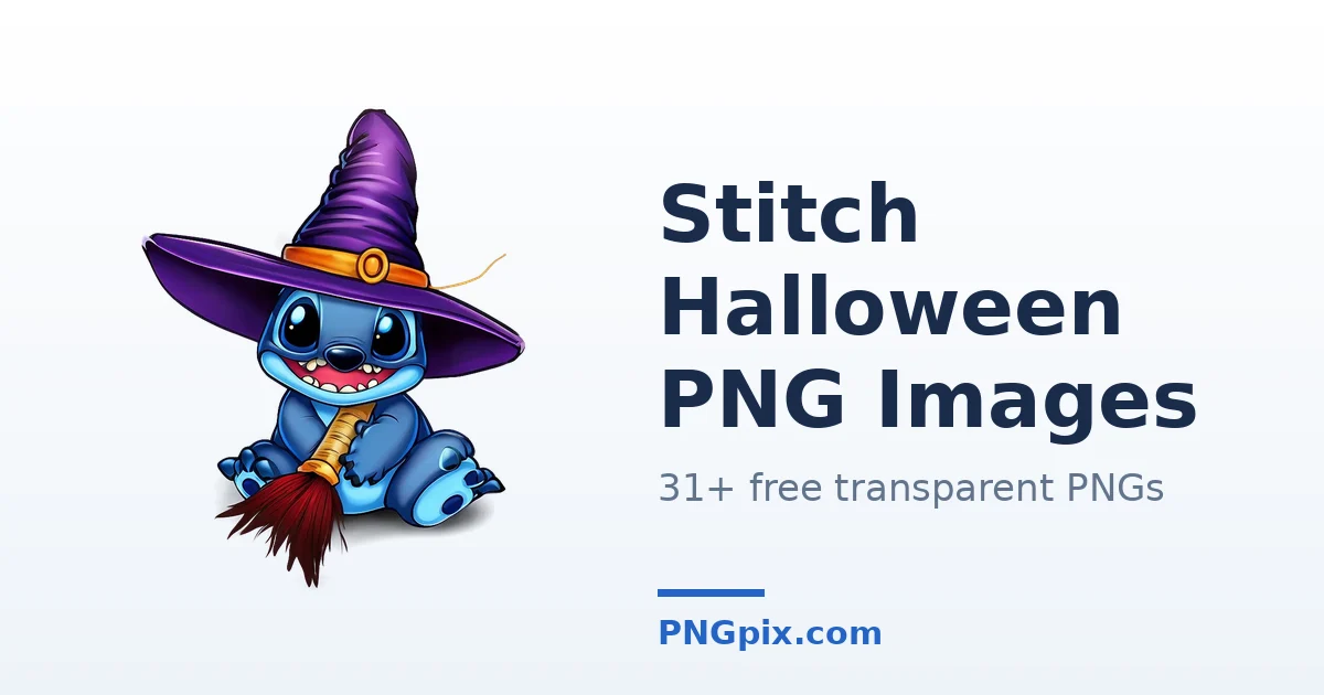 Stitch Halloween PNG images