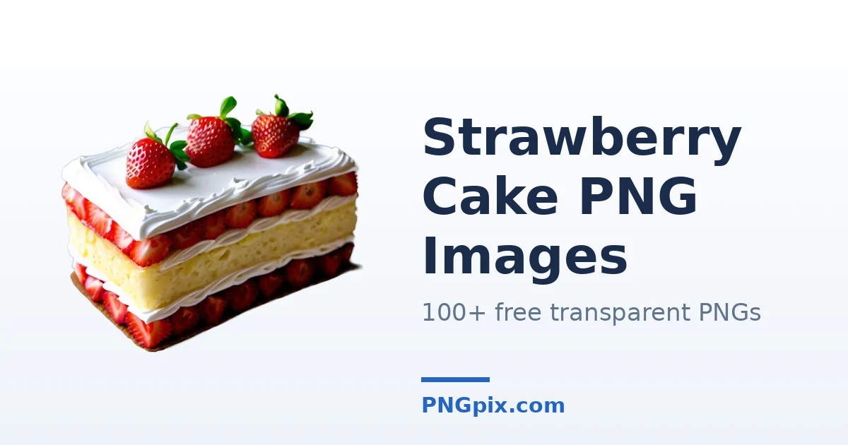 Strawberry Cake PNG images