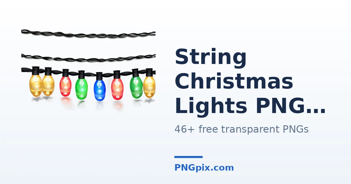 String Christmas Lights PNG images