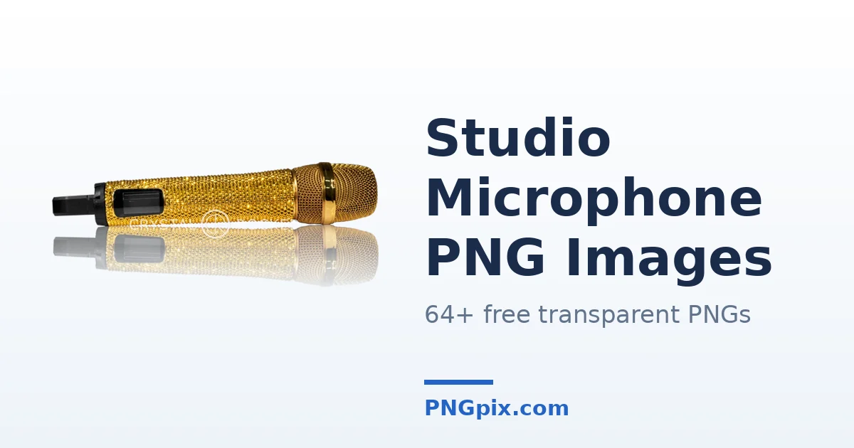 Studio Microphone PNG images
