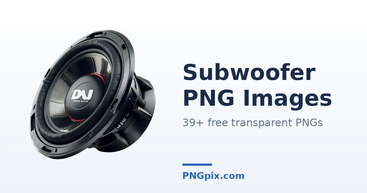 Subwoofer PNG images