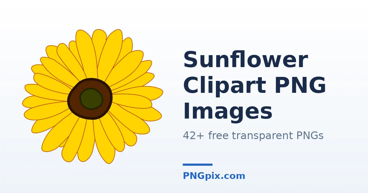 Sunflower Clipart PNG images