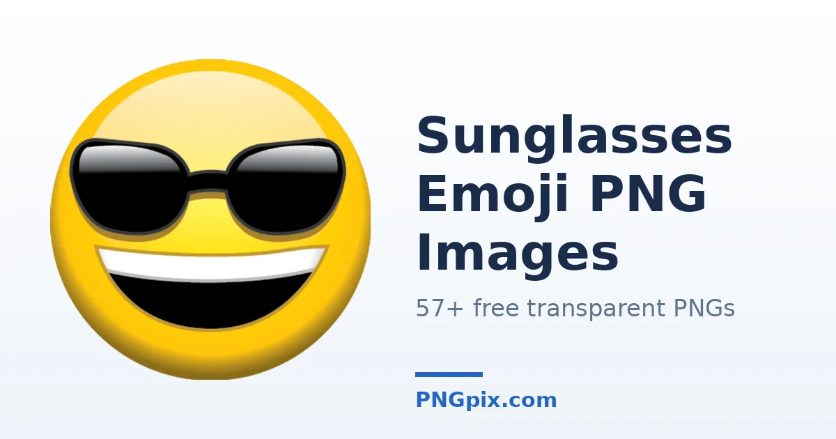 Sunglasses Emoji PNG images