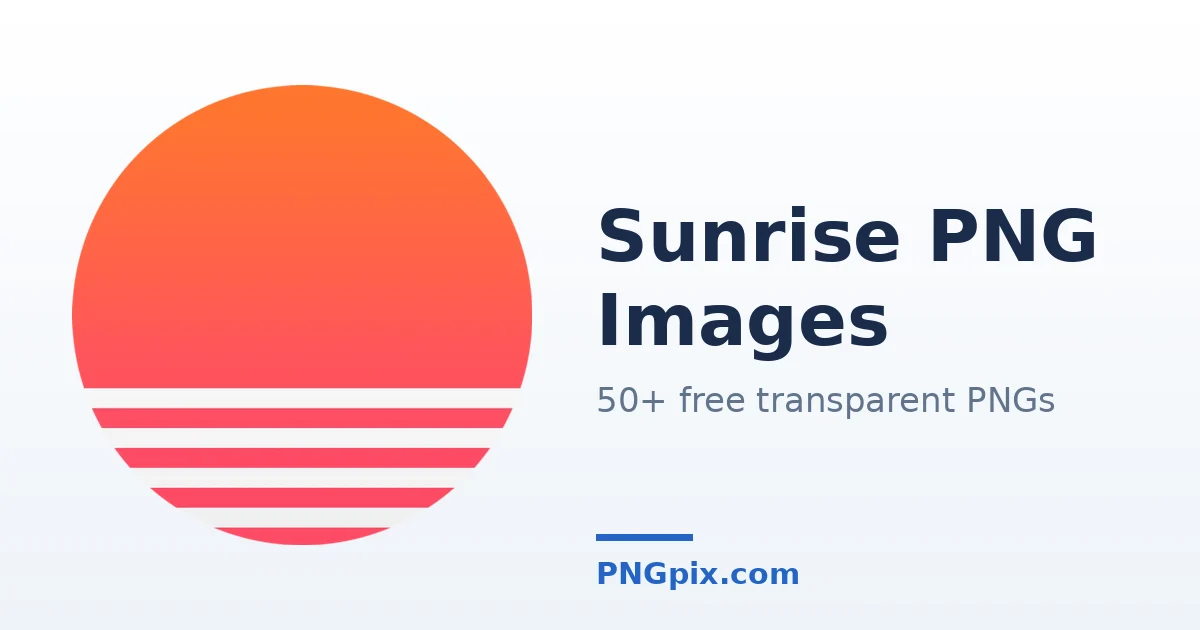 Sunrise PNG images