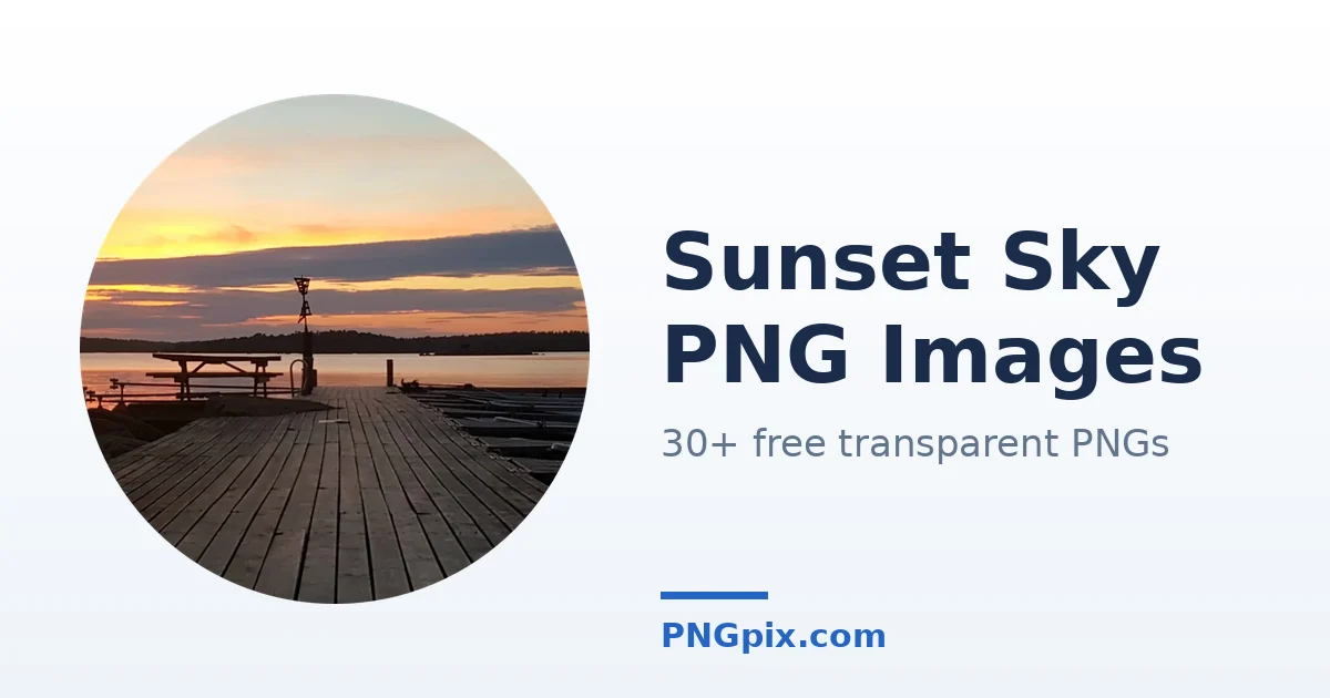 Sunset Sky PNG images