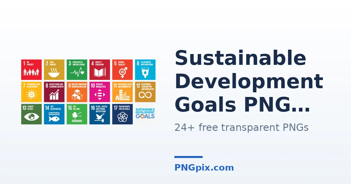 Sustainable Development Goals PNG images
