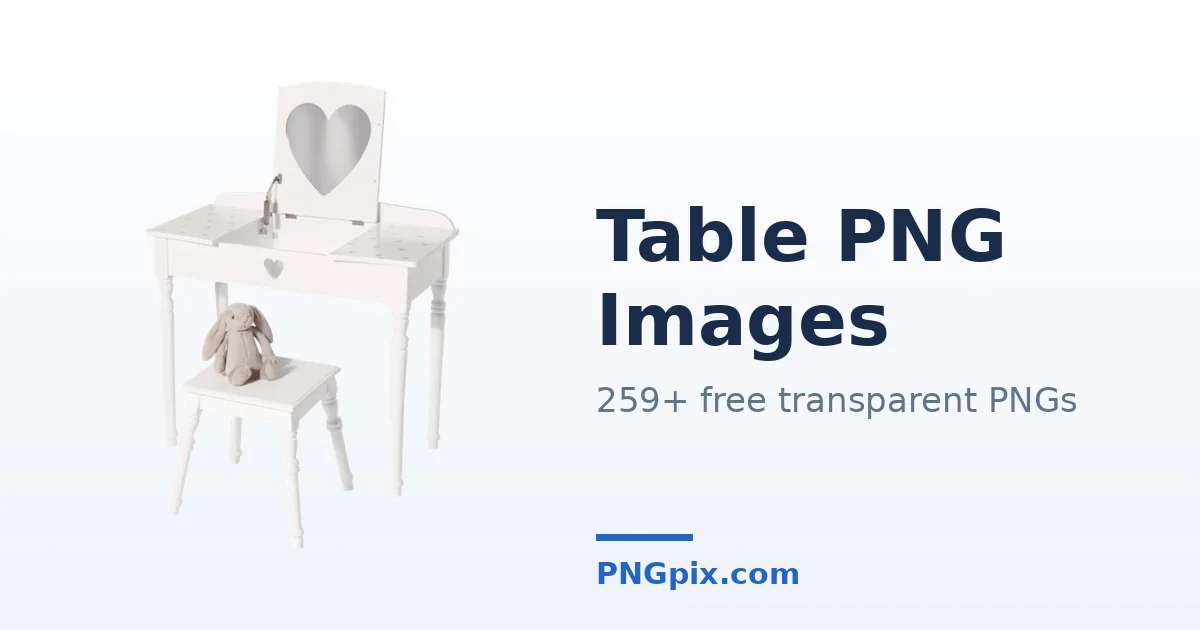 Table PNG images