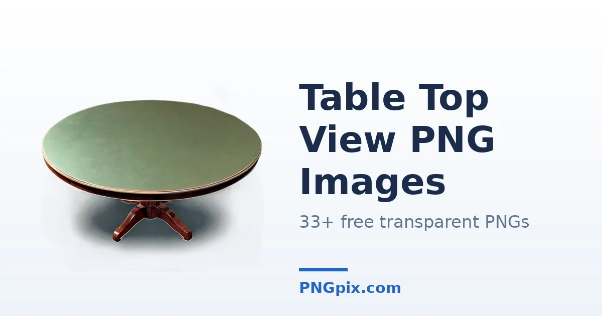 Table Top View PNG images
