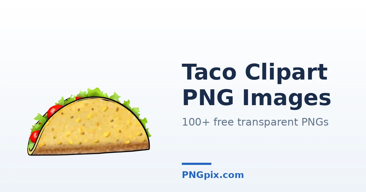Taco Clipart PNG images