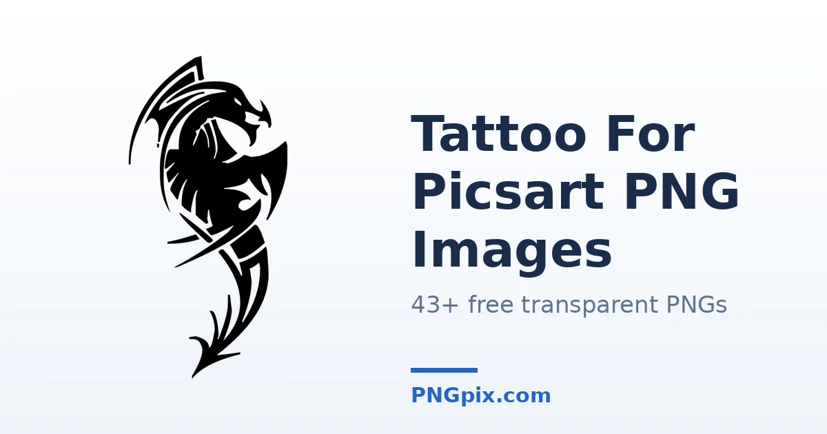 Tattoo For Picsart PNG images