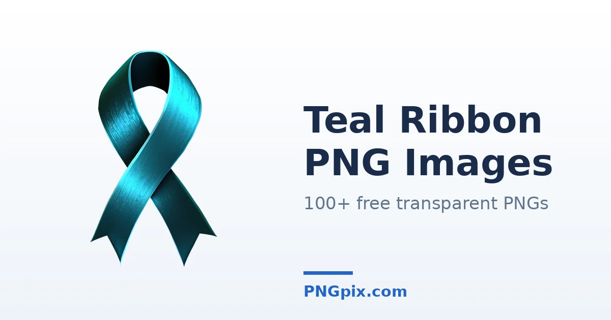 Teal Ribbon PNG images