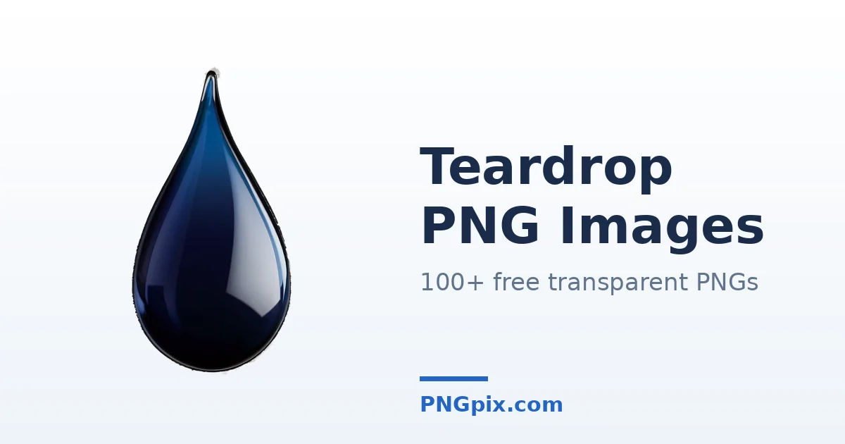 Teardrop PNG images