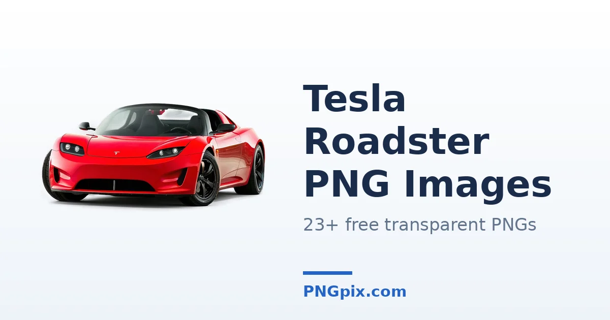 Tesla Roadster PNG images