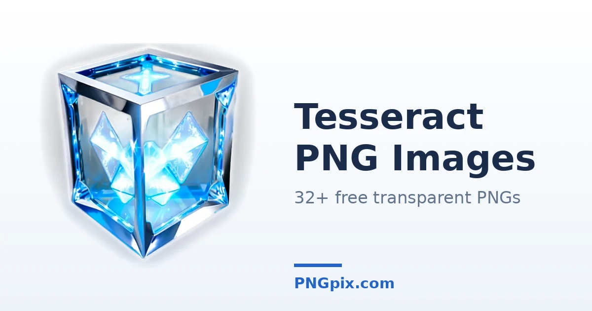 Tesseract PNG images