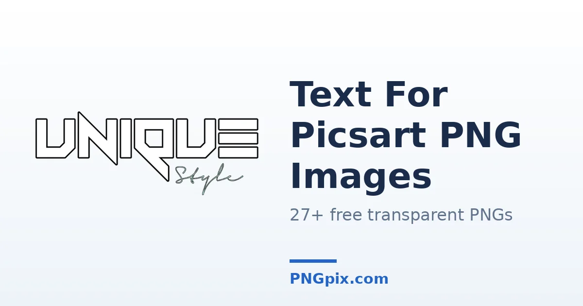 Text For Picsart PNG images