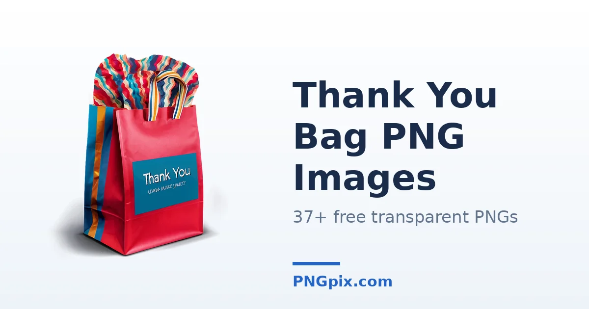Thank You Bag PNG images