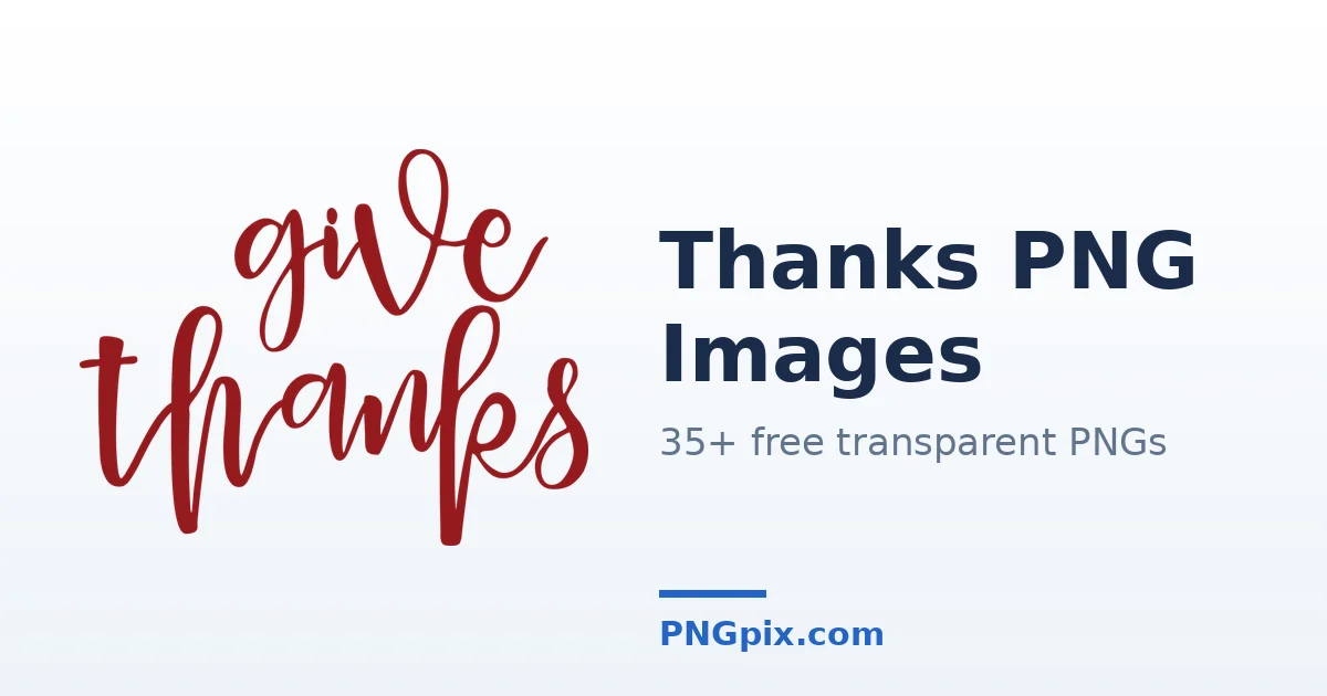 Thanks PNG images