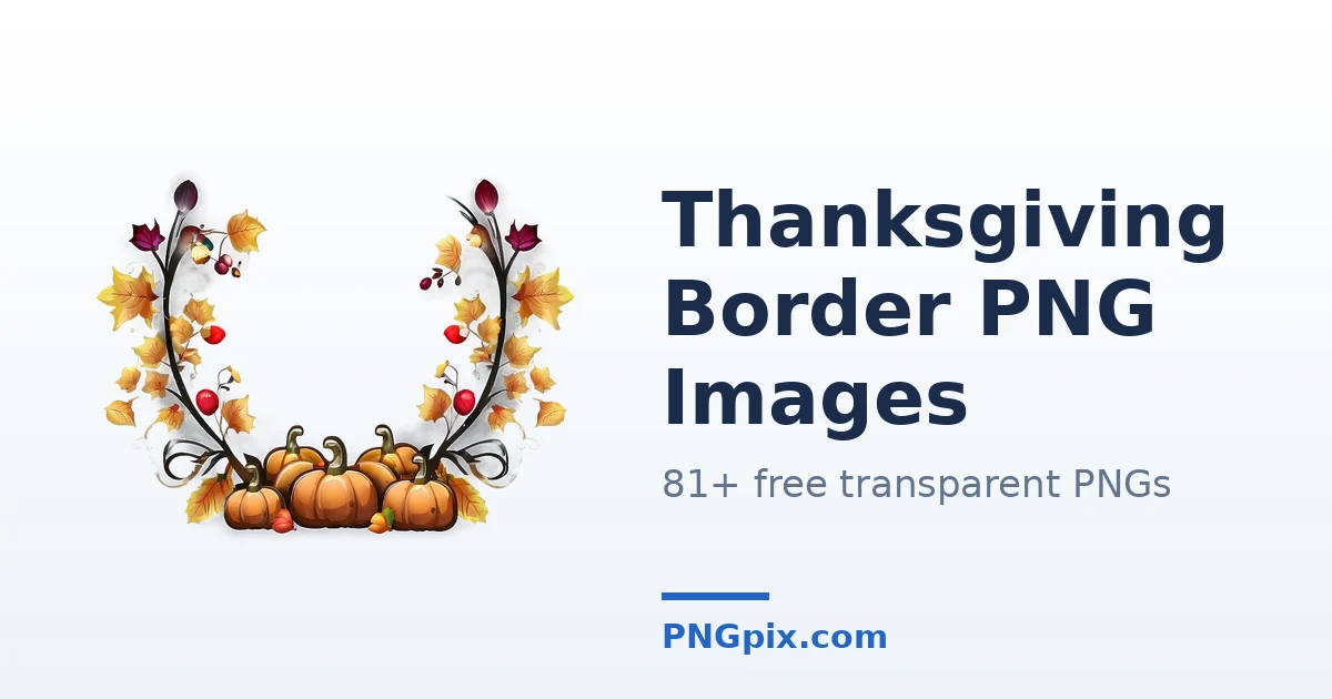 Thanksgiving Border PNG images