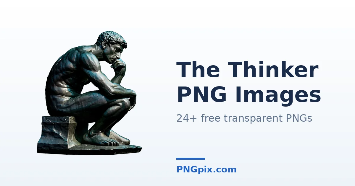 The Thinker PNG images