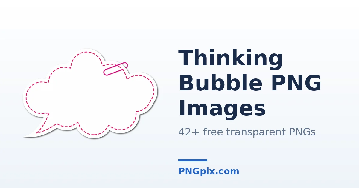 Thinking Bubble PNG images