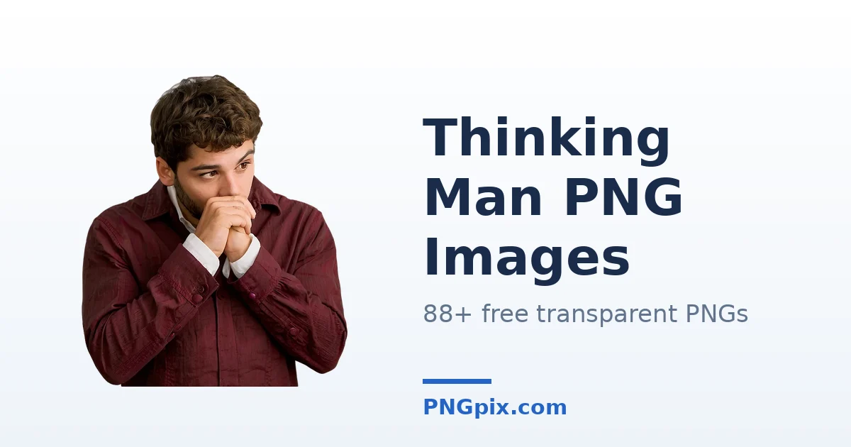 Thinking Man PNG images