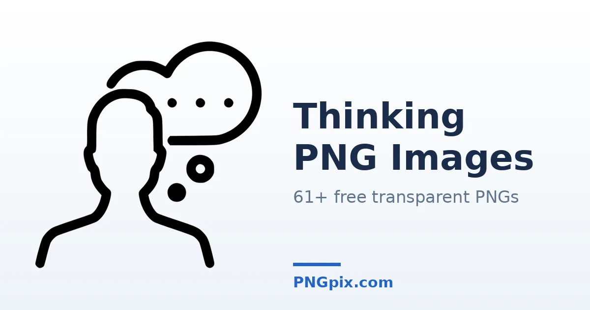 Thinking PNG images