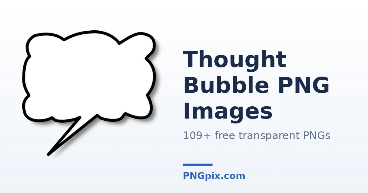 Thought Bubble PNG images