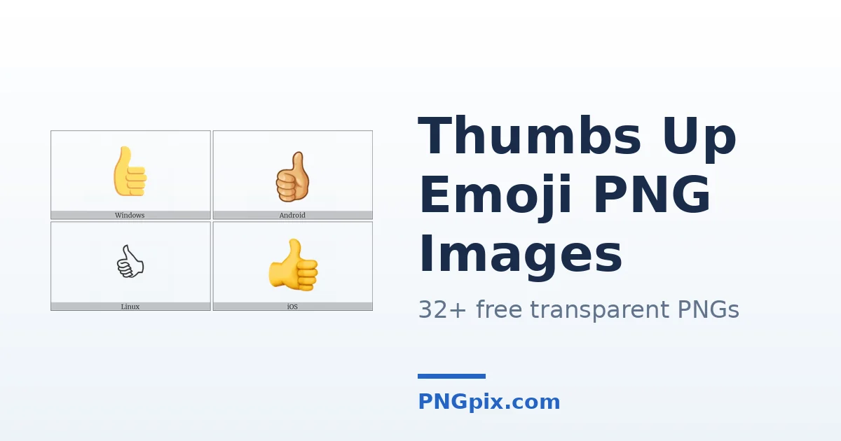 Thumbs Up Emoji PNG images