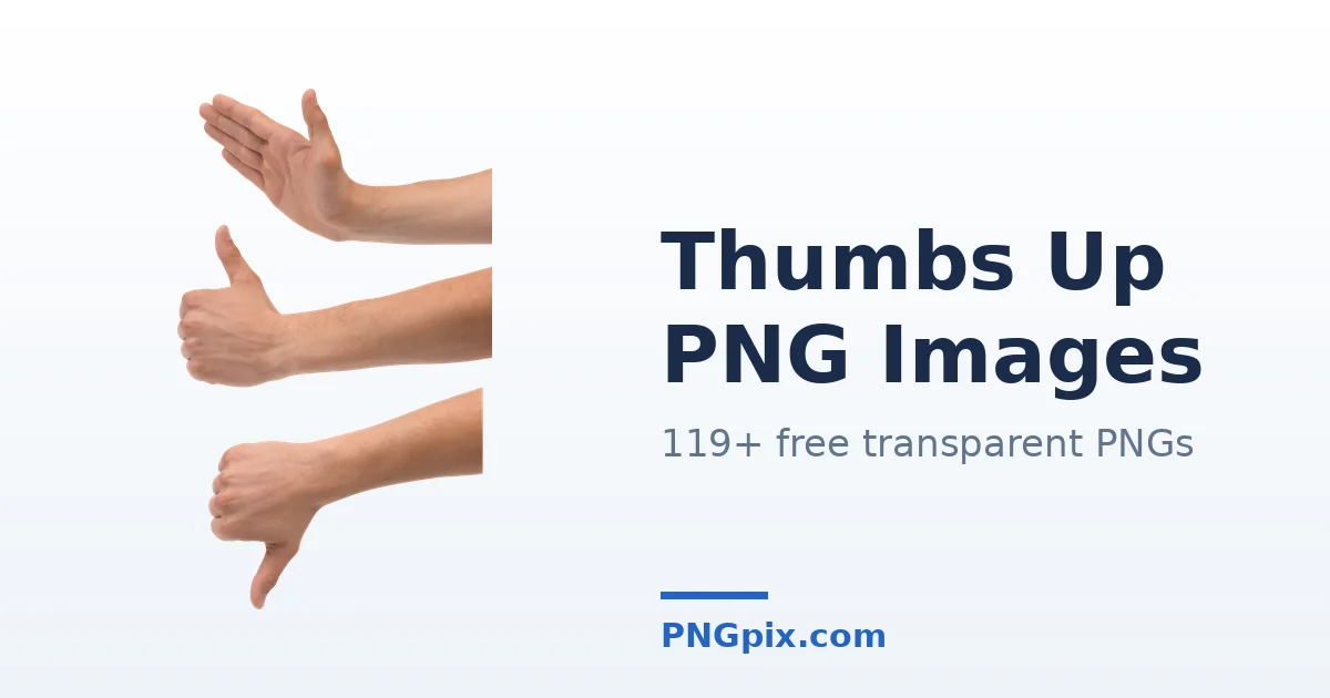 Thumbs Up PNG images