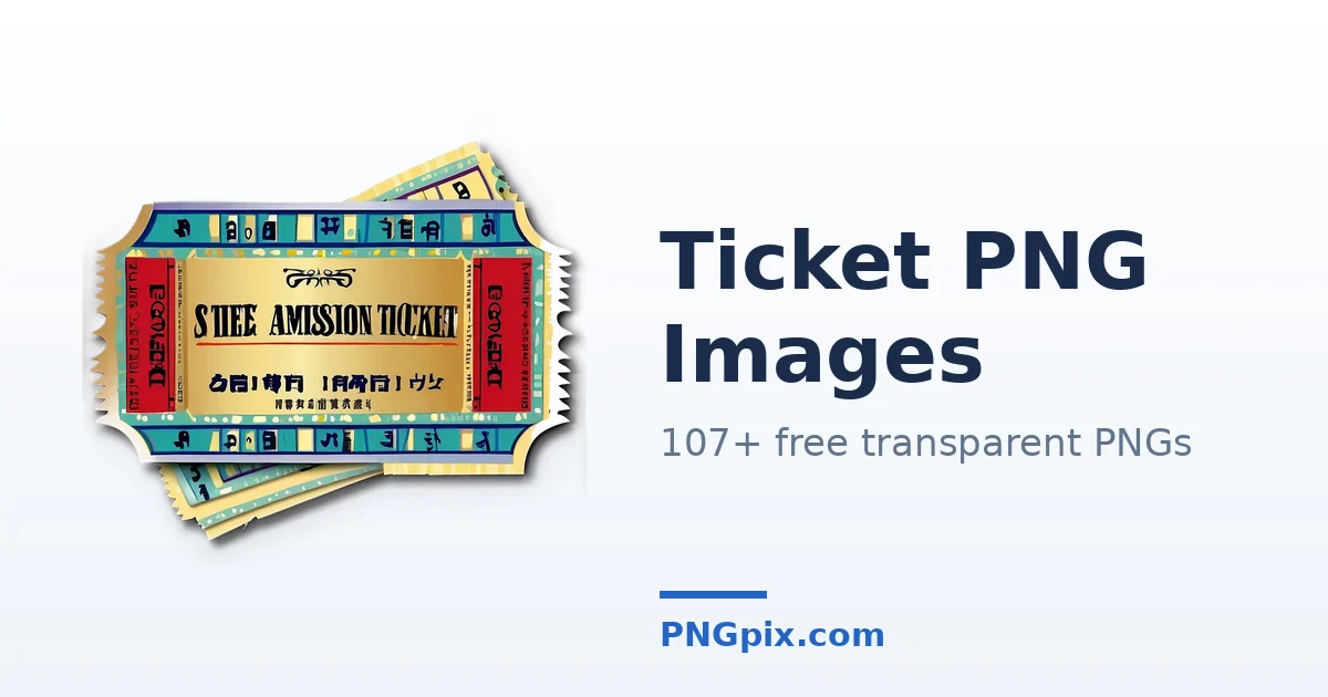Ticket PNG images